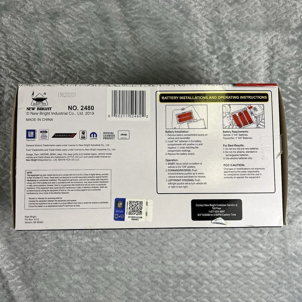 New Bright R/C Truck Cheverolet Silverado Trail Boss New Red #2480